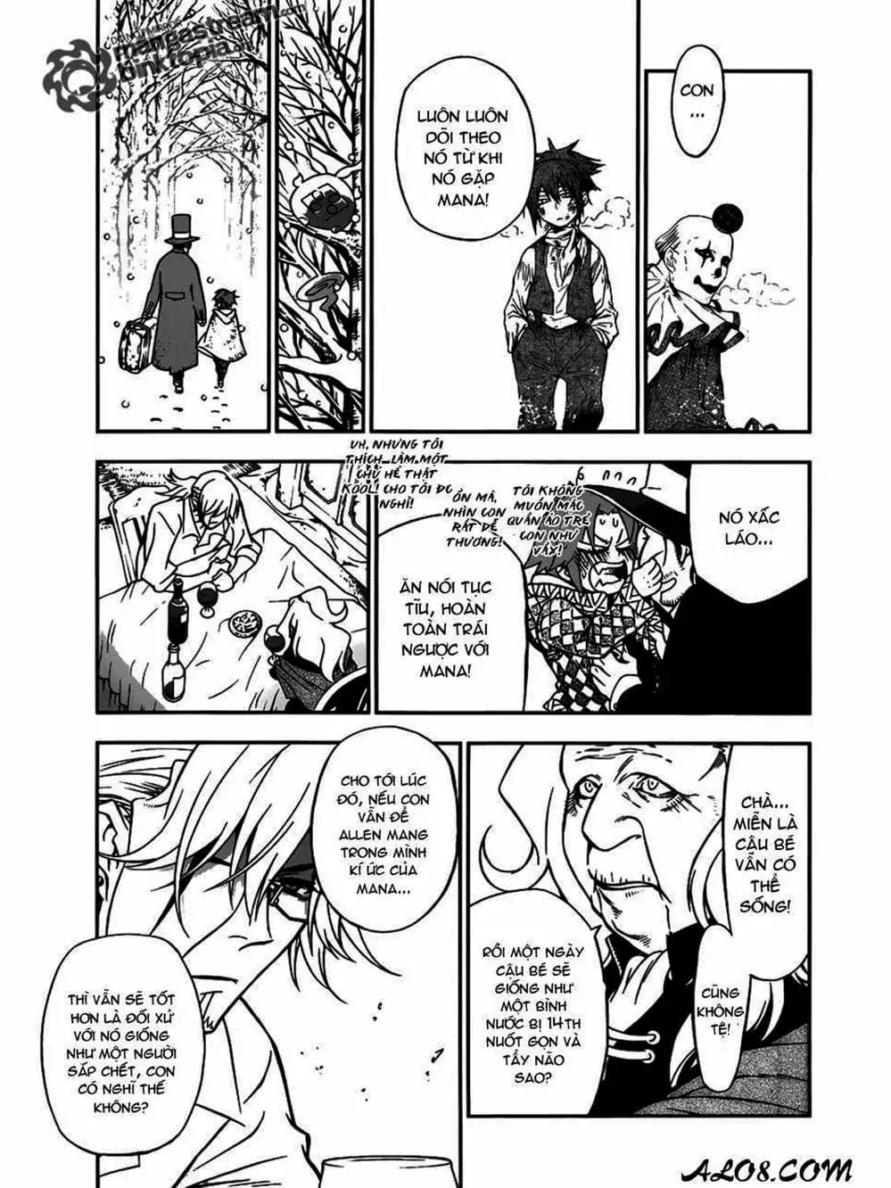 Truyện Tranh Quái Vật Sinh Ra Từ Linh Hồn Chết Chóc - D. Gray-Man trang 8