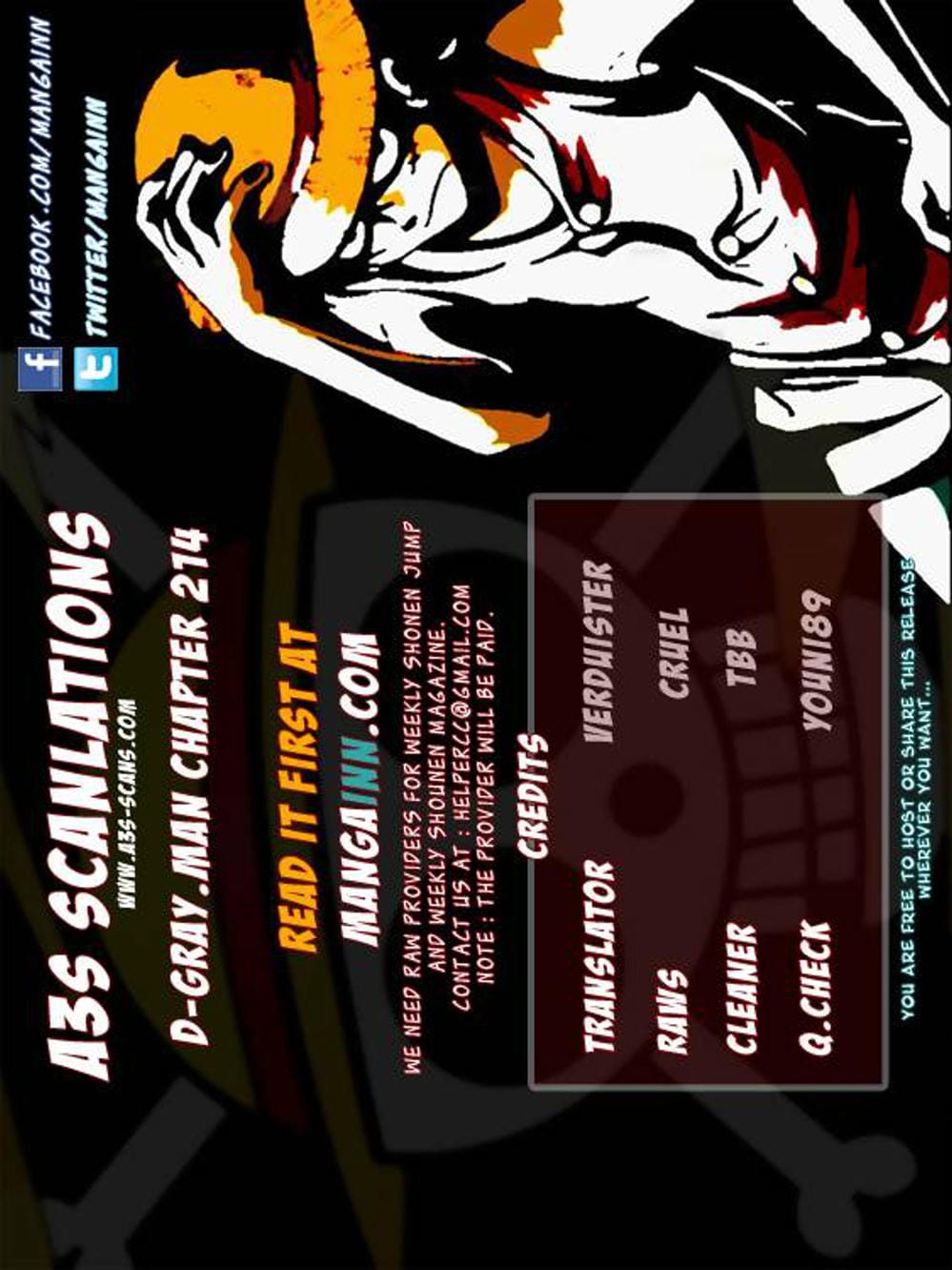 Truyện Tranh Quái Vật Sinh Ra Từ Linh Hồn Chết Chóc - D. Gray-Man trang 8