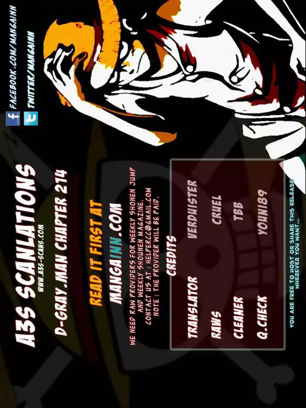 Truyện Tranh Quái Vật Sinh Ra Từ Linh Hồn Chết Chóc - D. Gray-Man trang 8