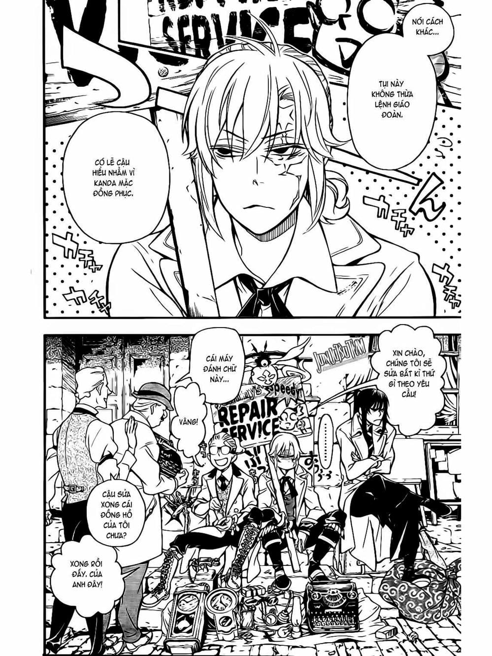 Truyện Tranh Quái Vật Sinh Ra Từ Linh Hồn Chết Chóc - D. Gray-Man trang 8