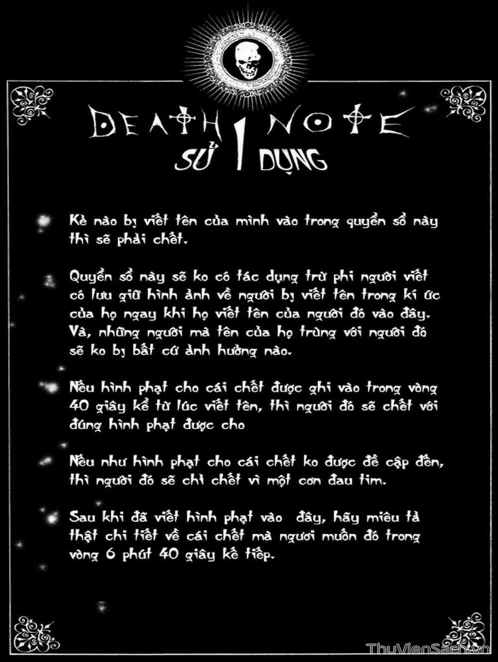 Truyện Tranh Cuốn Sổ Thiên Mệnh - Death Note trang 3
