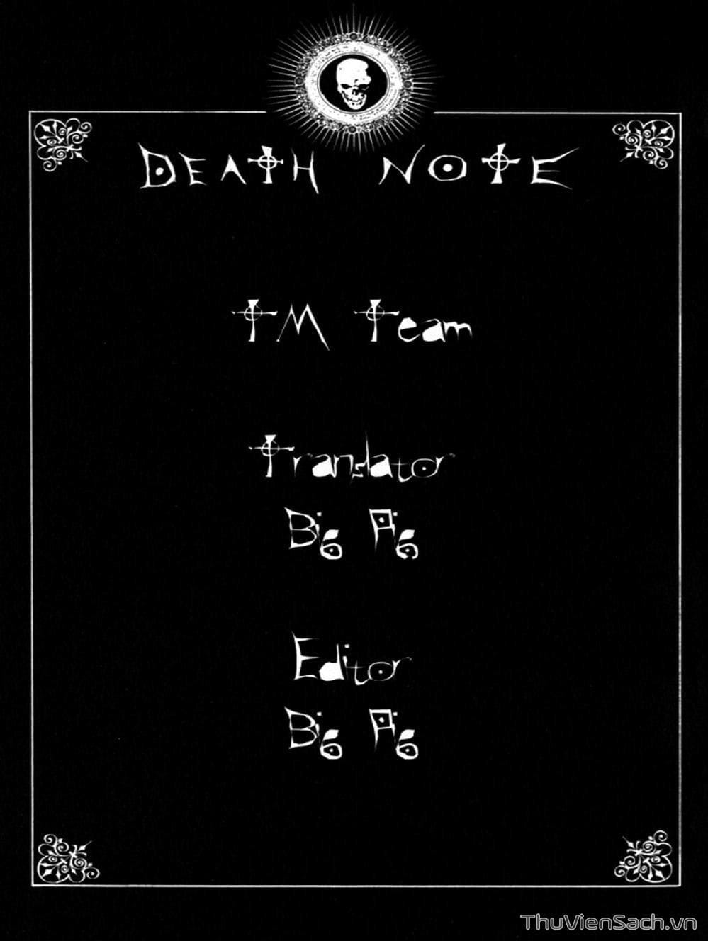 Truyện Tranh Cuốn Sổ Thiên Mệnh - Death Note trang 3