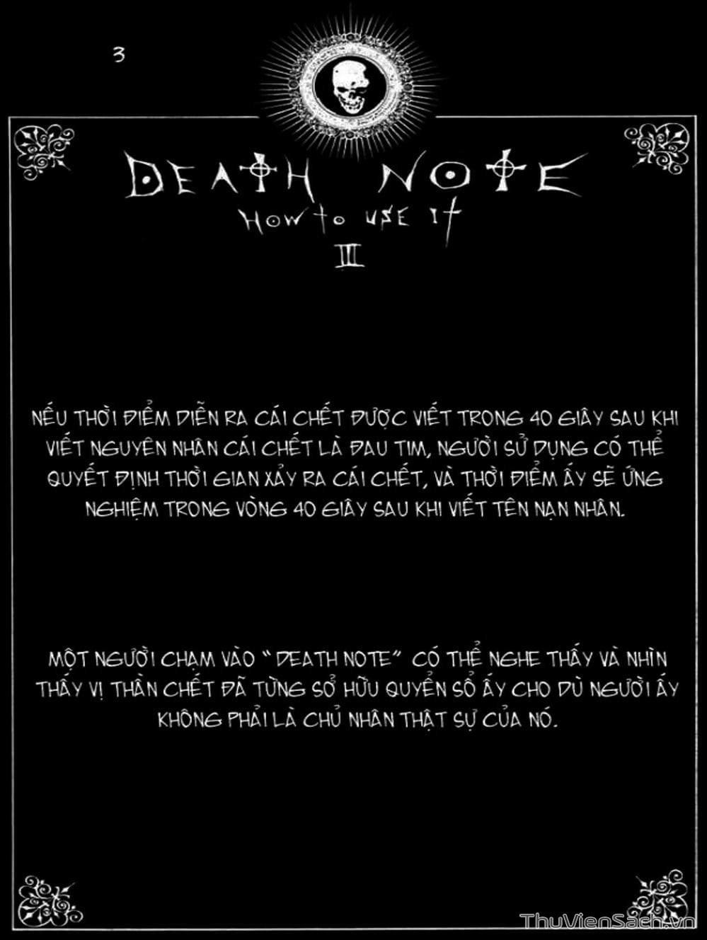 Truyện Tranh Cuốn Sổ Thiên Mệnh - Death Note trang 3