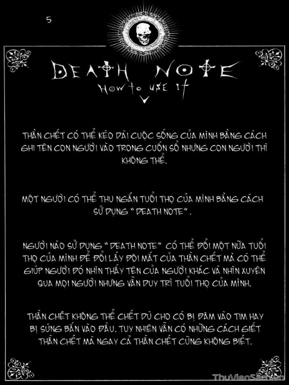 Truyện Tranh Cuốn Sổ Thiên Mệnh - Death Note trang 3