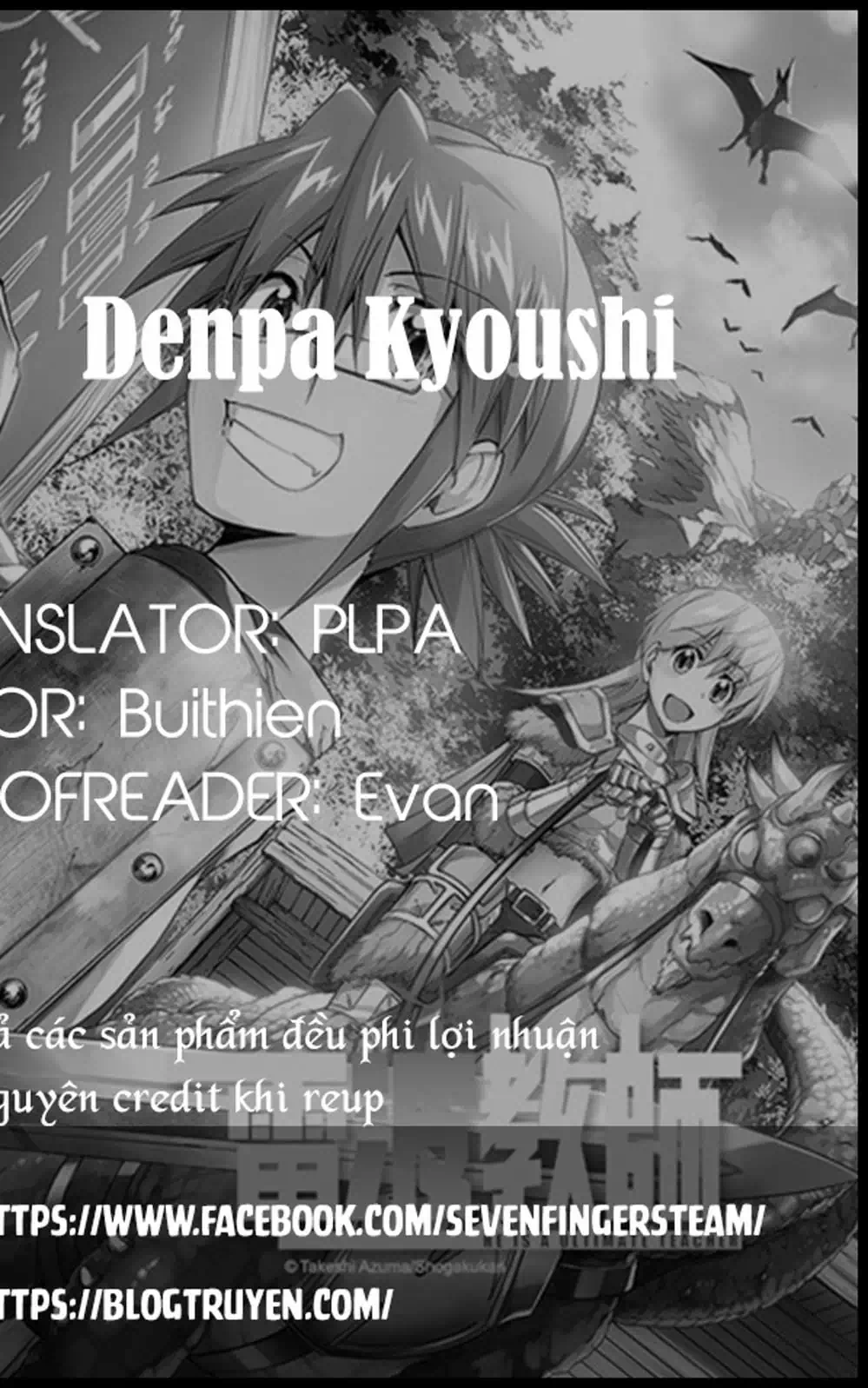 Truyện Tranh Thầy Giáo Lập Dị - Denpa Kyoushi trang 3