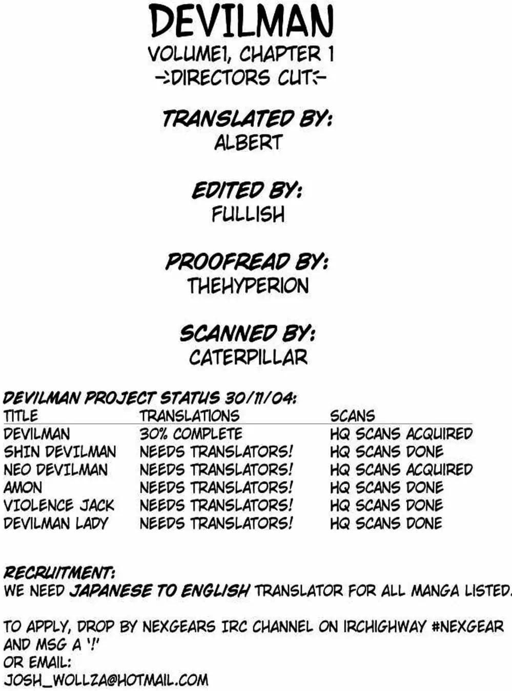 Truyện Tranh Người Quỷ - Devilman trang 4