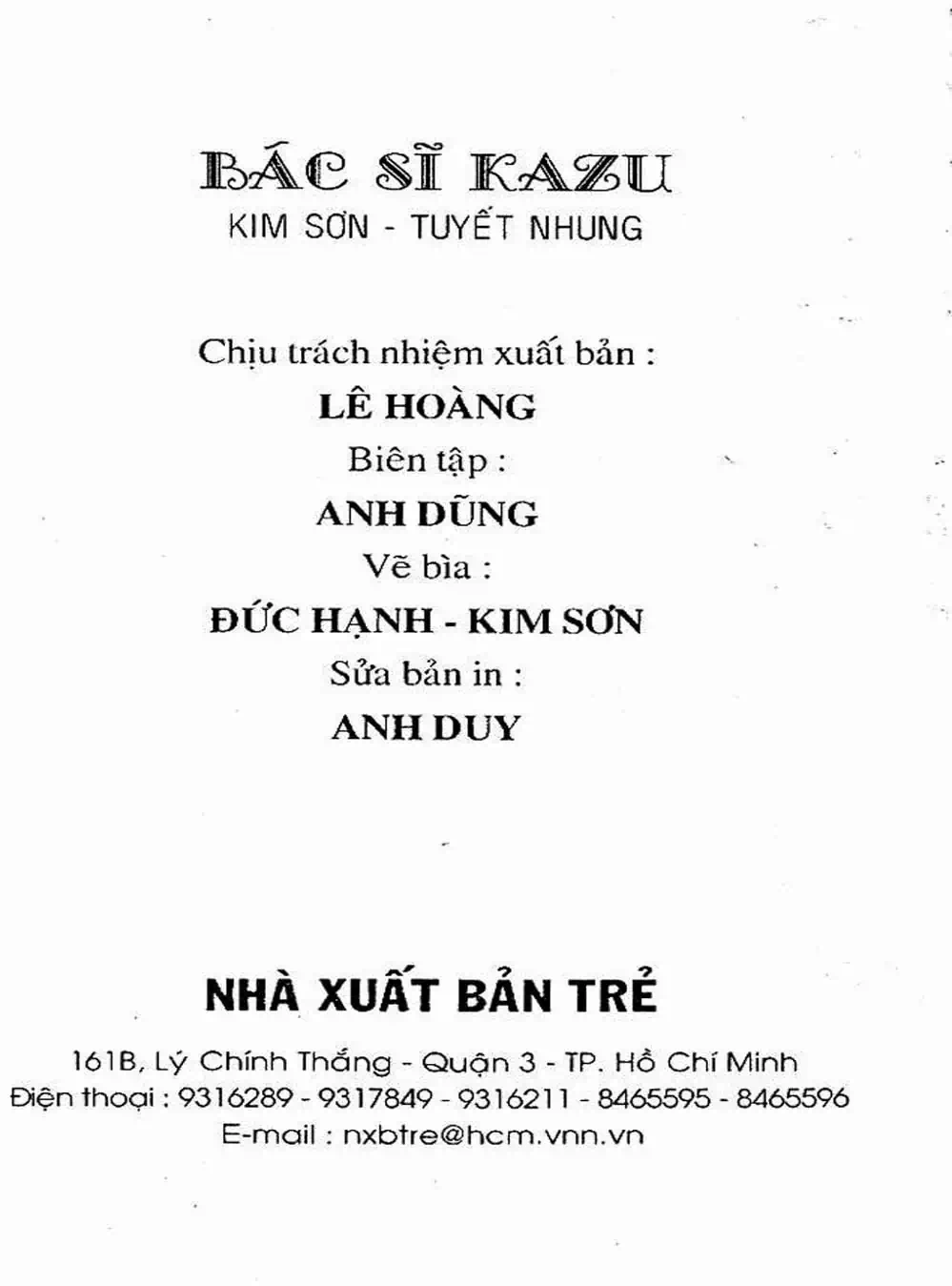 Truyện Tranh Bác Sĩ K - Doctor K trang 3