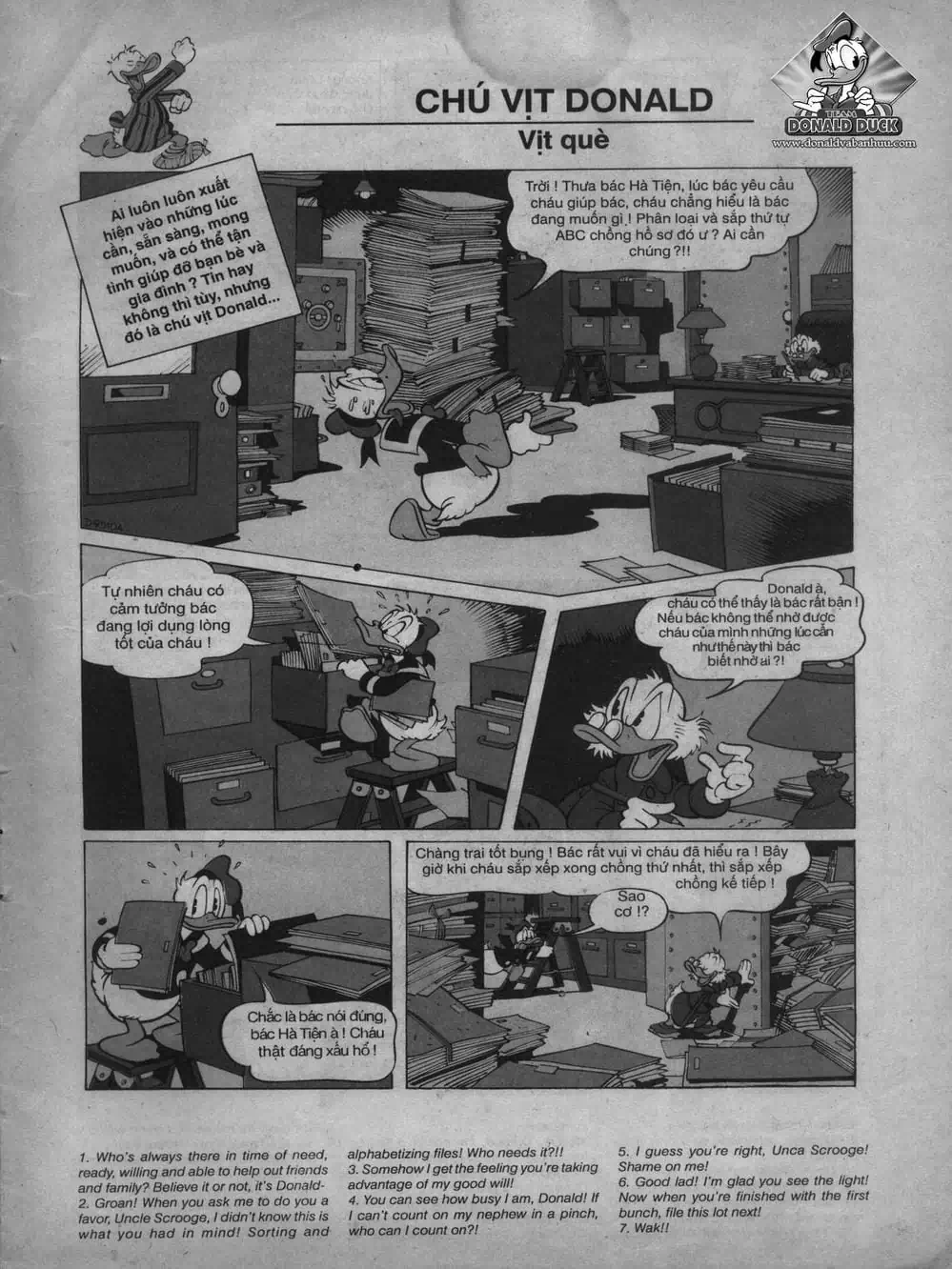 Truyện Tranh Donald Và Bạn Hữu trang 2