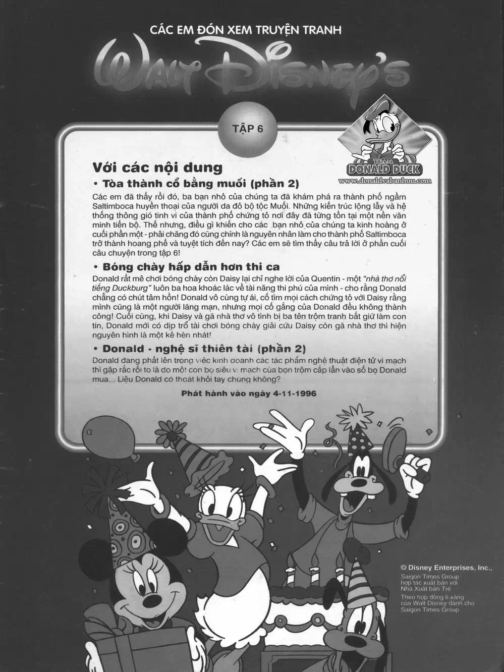 Truyện Tranh Donald Và Bạn Hữu trang 2