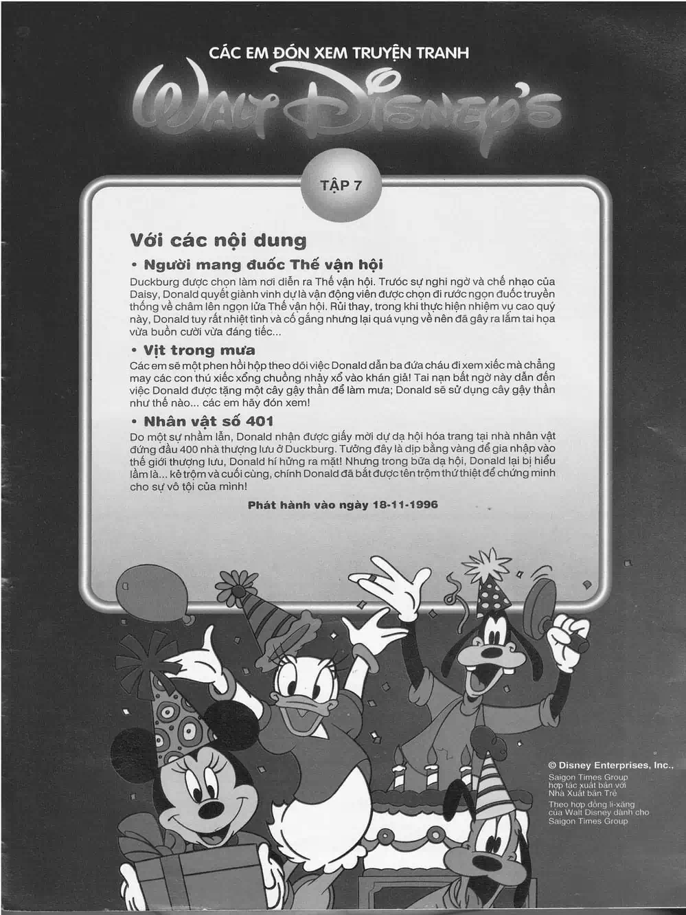 Truyện Tranh Donald Và Bạn Hữu trang 2