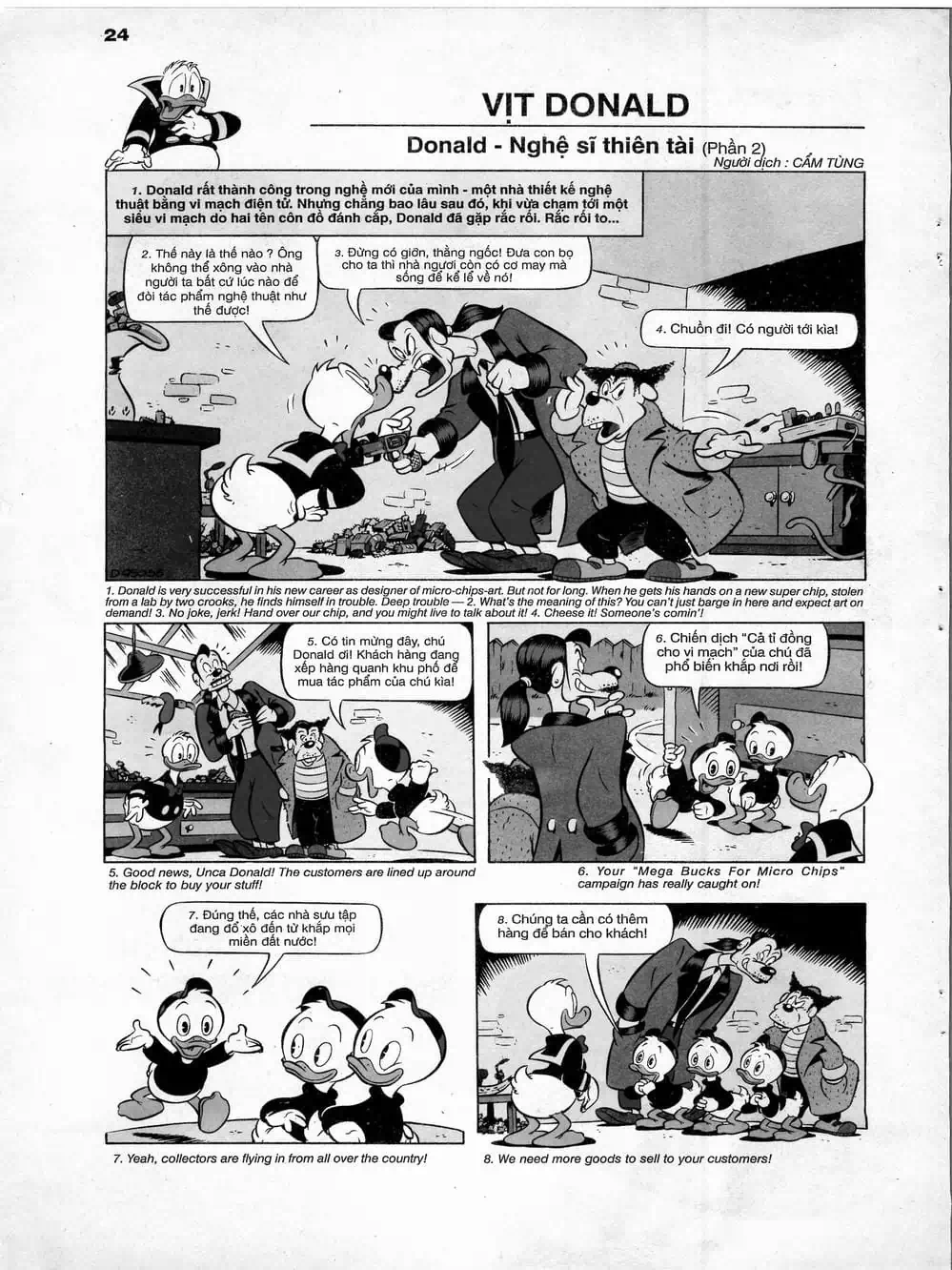 Truyện Tranh Donald Và Bạn Hữu trang 2