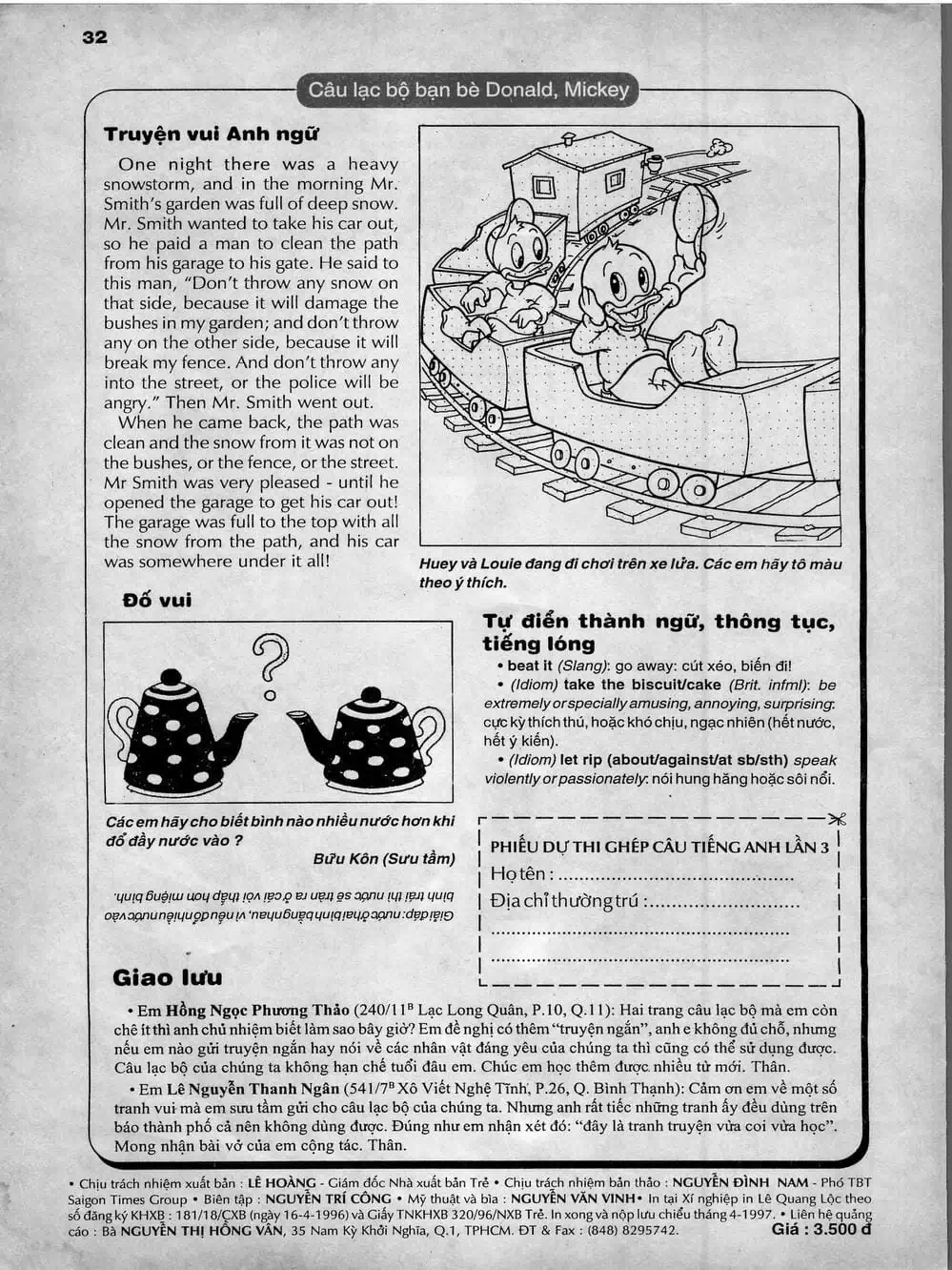 Truyện Tranh Donald Và Bạn Hữu trang 2