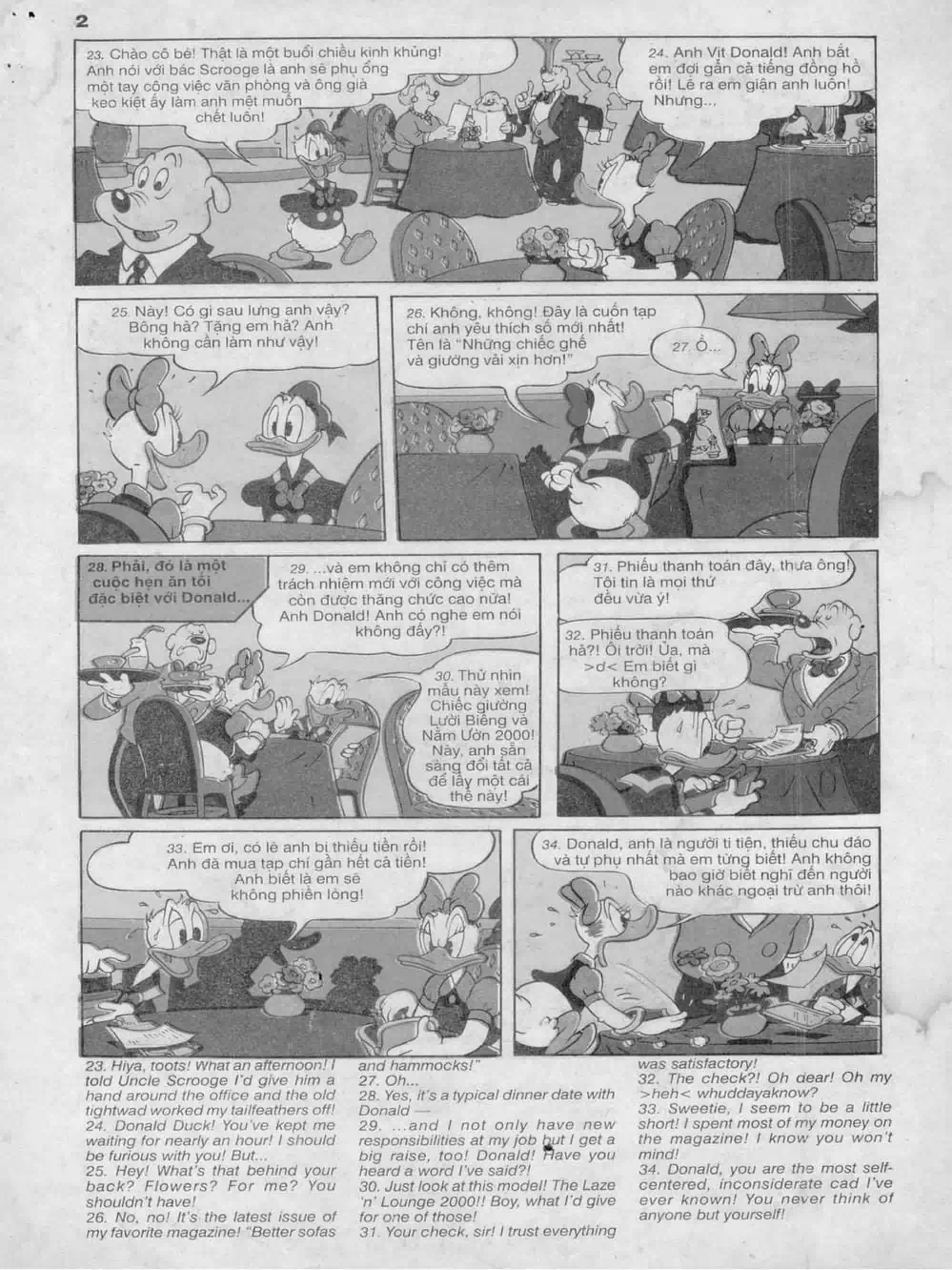 Truyện Tranh Donald Và Bạn Hữu trang 2