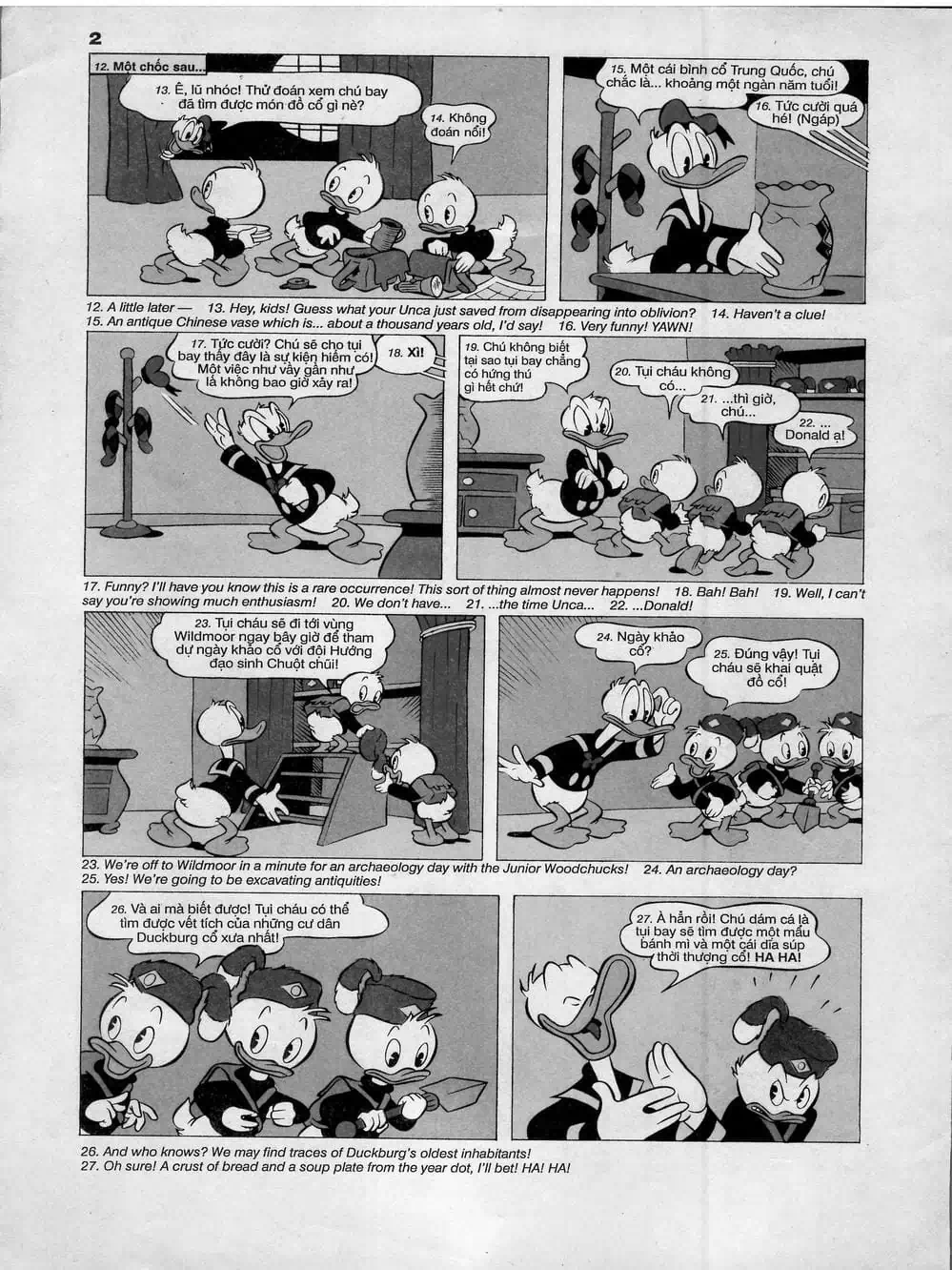 Truyện Tranh Donald Và Bạn Hữu trang 2