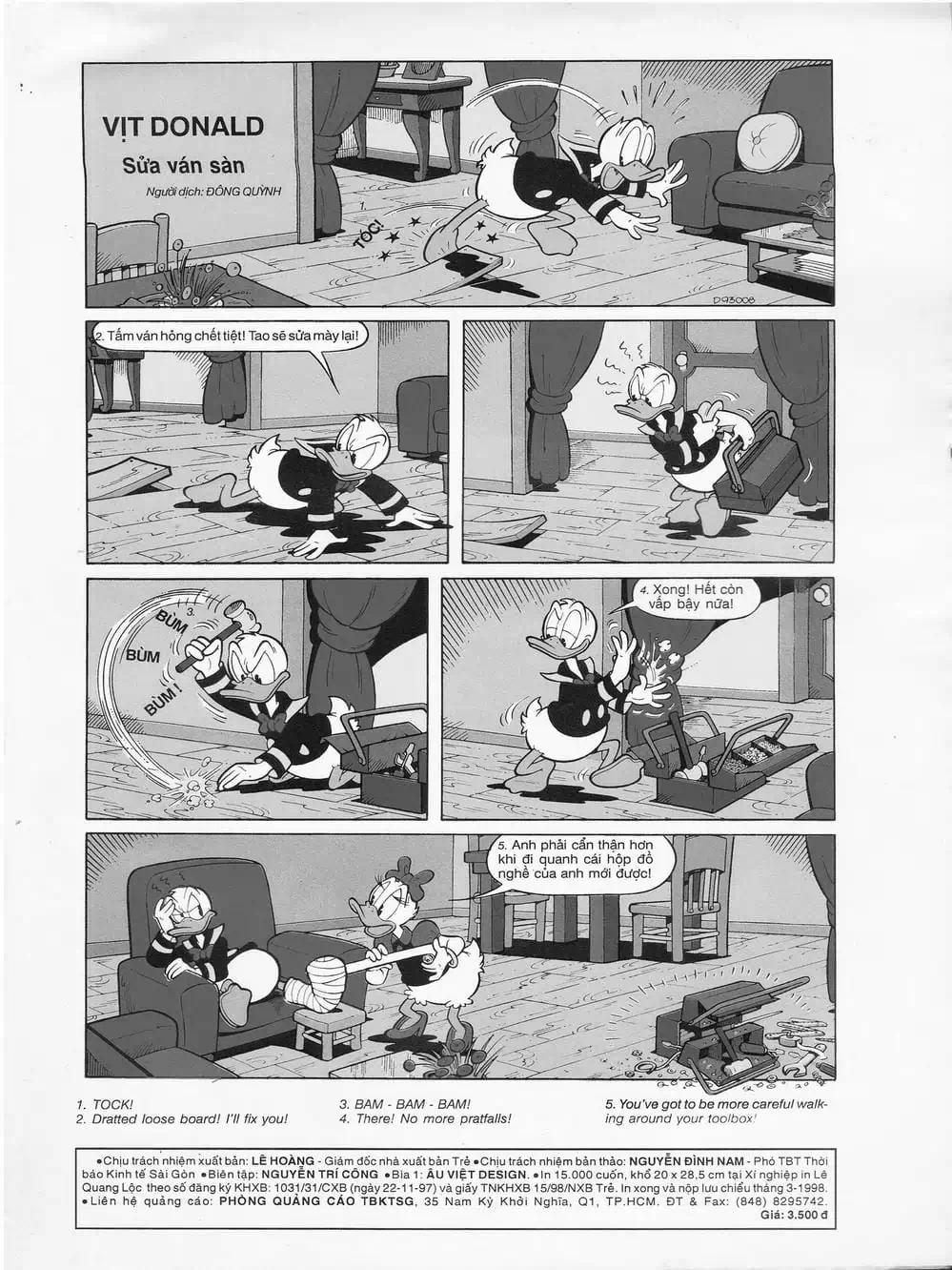 Truyện Tranh Donald Và Bạn Hữu trang 2