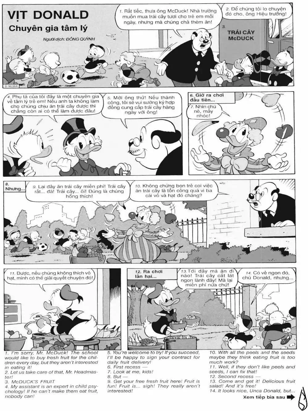 Truyện Tranh Donald Và Bạn Hữu trang 2