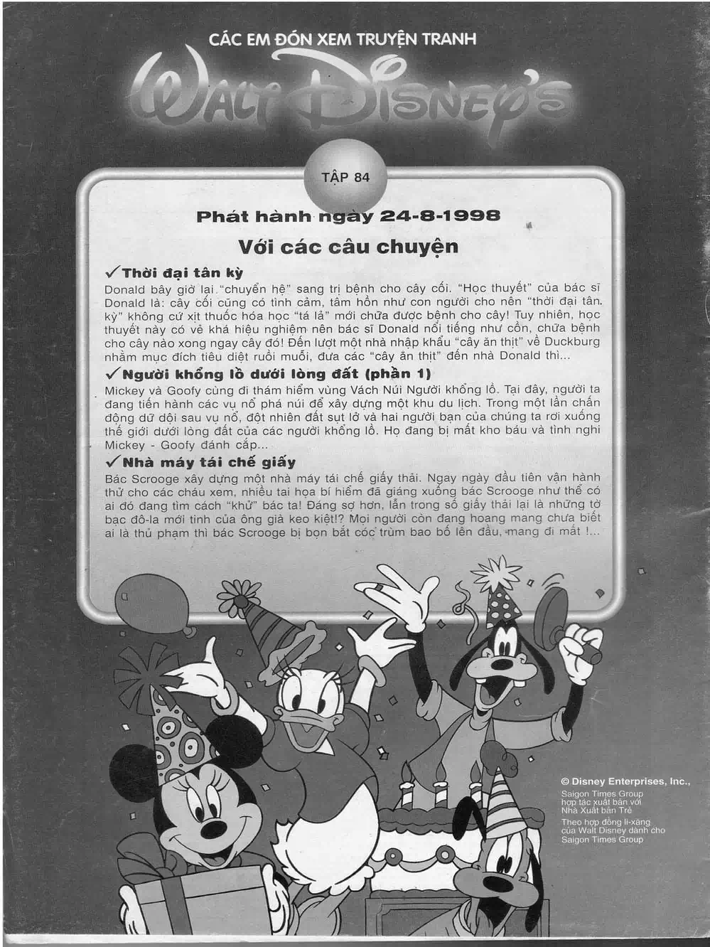 Truyện Tranh Donald Và Bạn Hữu trang 2