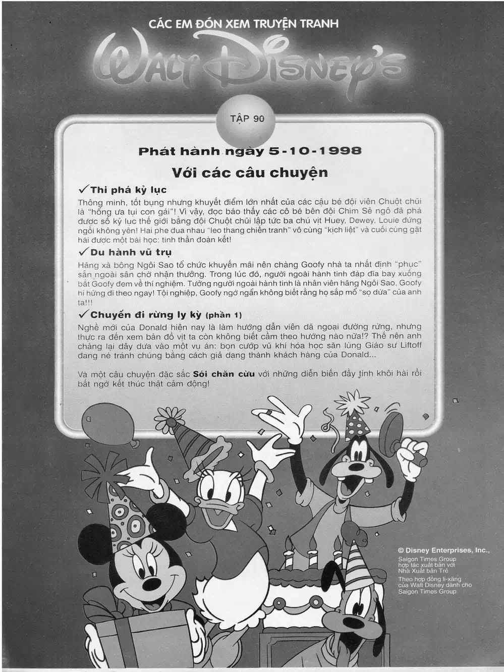 Truyện Tranh Donald Và Bạn Hữu trang 2