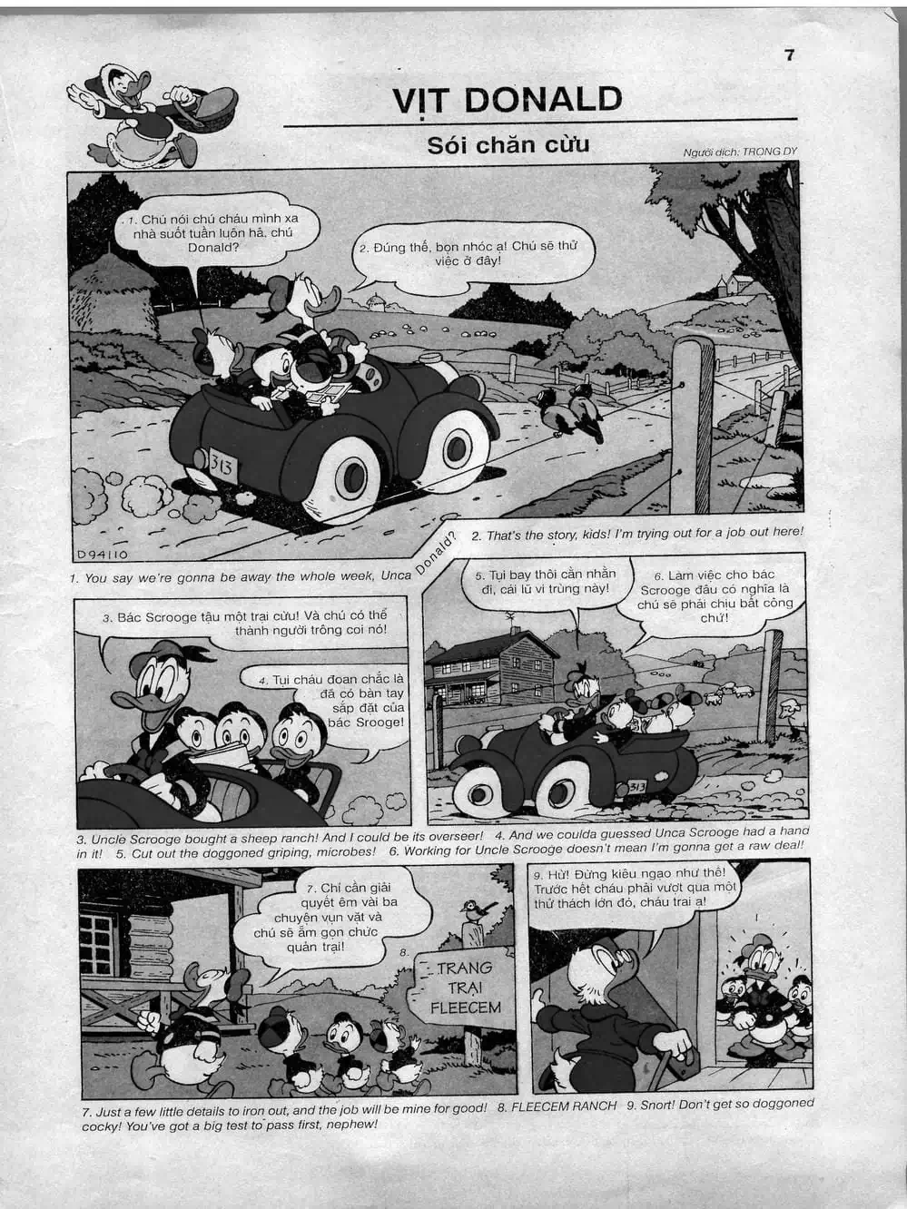 Truyện Tranh Donald Và Bạn Hữu trang 2