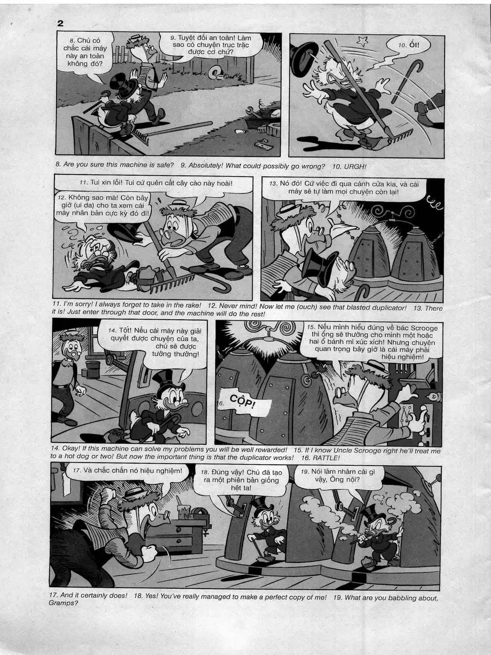 Truyện Tranh Donald Và Bạn Hữu trang 2