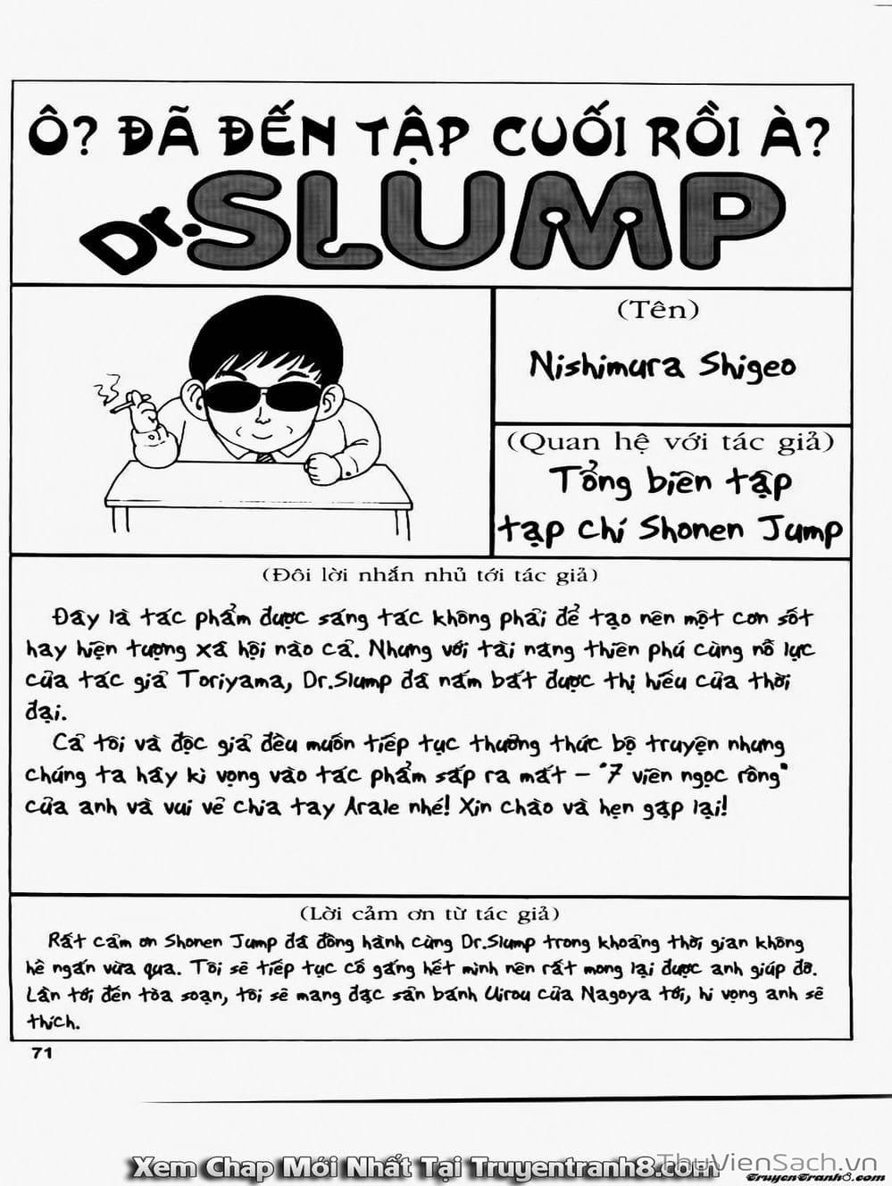 Truyện Tranh Tiến Sĩ Slump - Dr. Slump trang 4