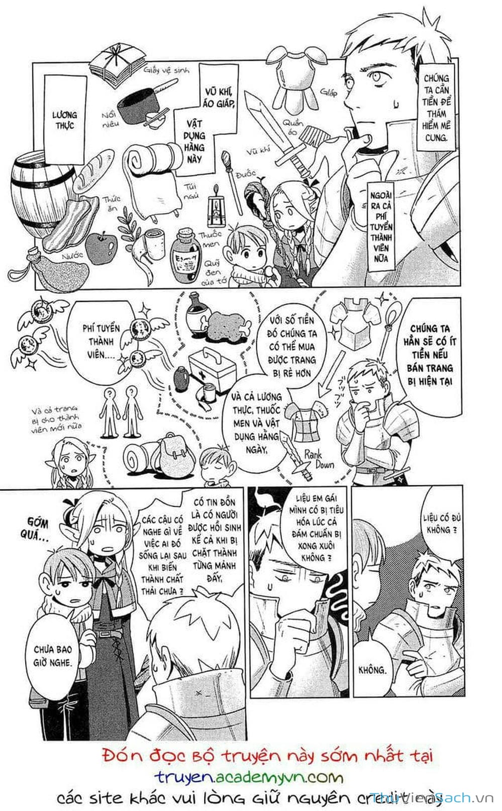 Truyện Tranh Mỹ Vị Hầm Ngục - Dungeon Meshi trang 4
