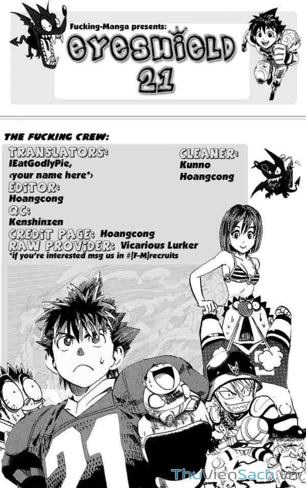 Truyện Tranh Lá Chắn Mắt - Eyeshield 21 trang 6