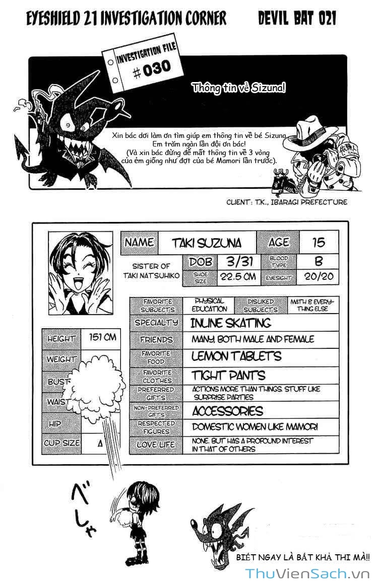 Truyện Tranh Lá Chắn Mắt - Eyeshield 21 trang 6