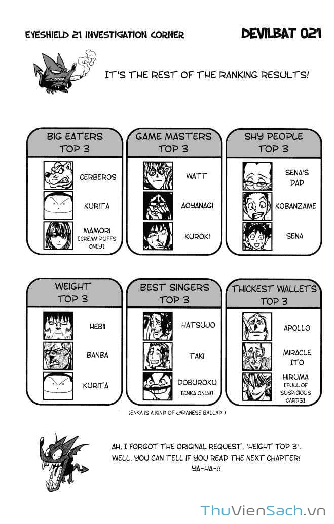 Truyện Tranh Lá Chắn Mắt - Eyeshield 21 trang 6