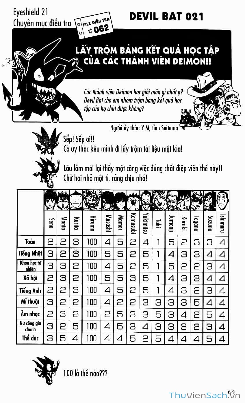 Truyện Tranh Lá Chắn Mắt - Eyeshield 21 trang 6