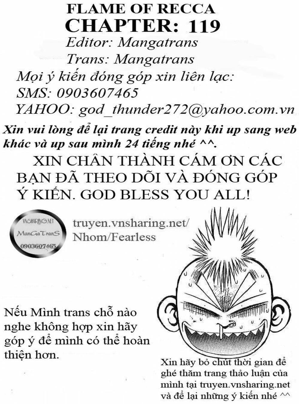Truyện Tranh Ngọn Lửa Recca - Flame Of Recca trang 9