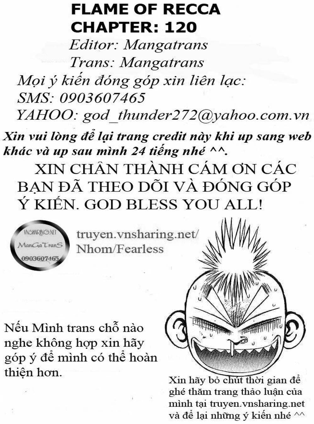 Truyện Tranh Ngọn Lửa Recca - Flame Of Recca trang 9
