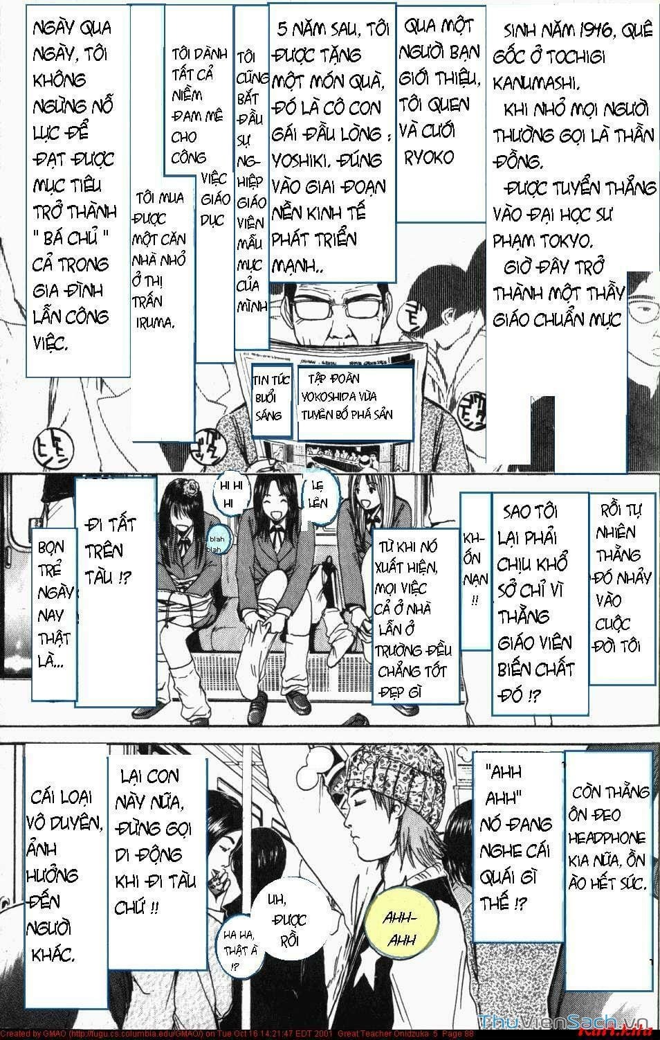Truyện Tranh Thầy Giáo Vĩ Đại Onizuka - Gto trang 3