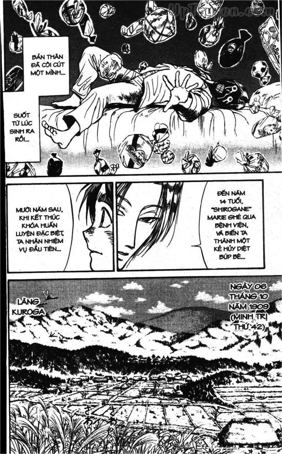 Truyện Tranh Gánh Xiếc Quái Dị - Karakuri Circus trang 5