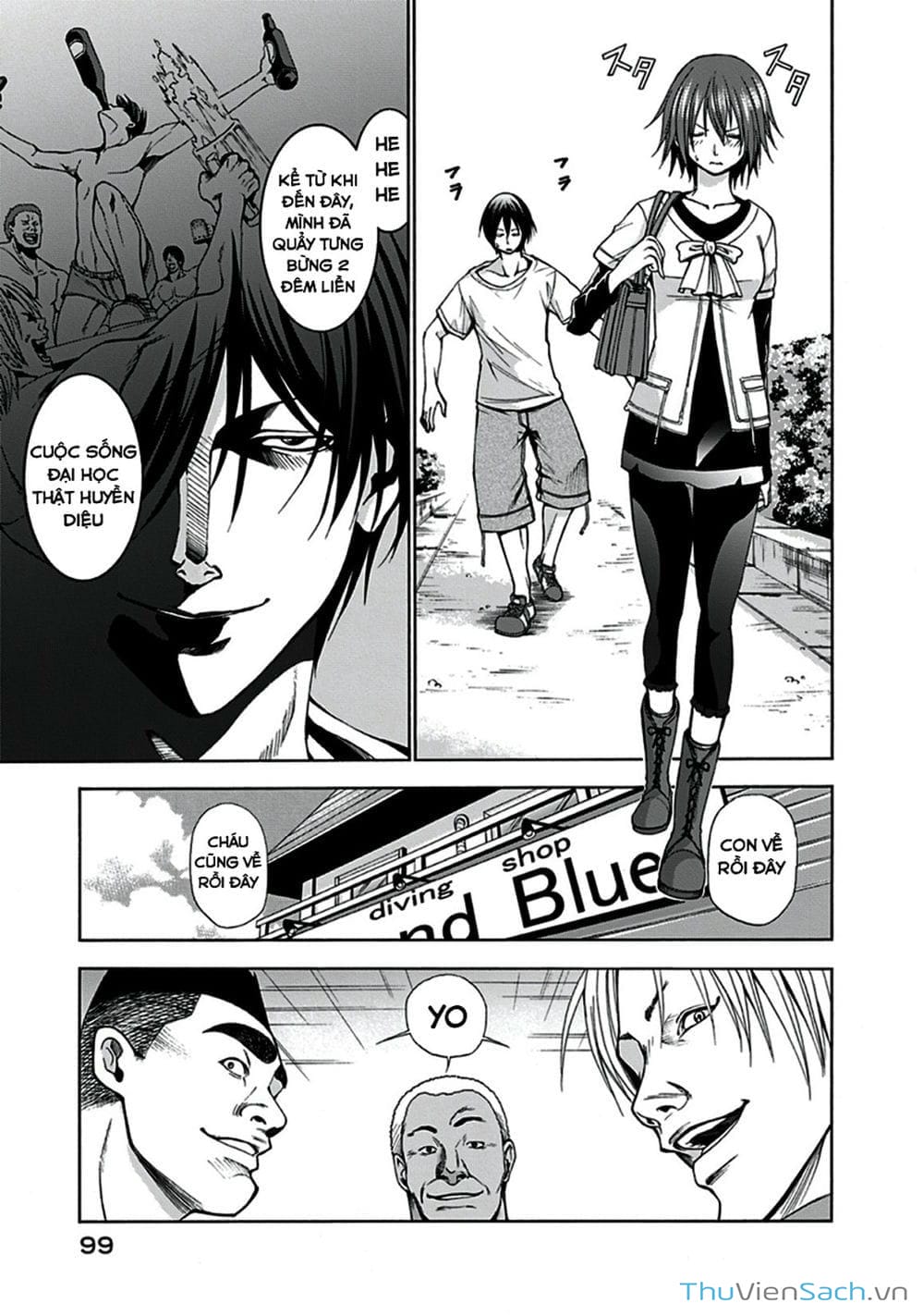 Truyện Tranh Cô Gái Thích Lặn - Grand Blue trang 3