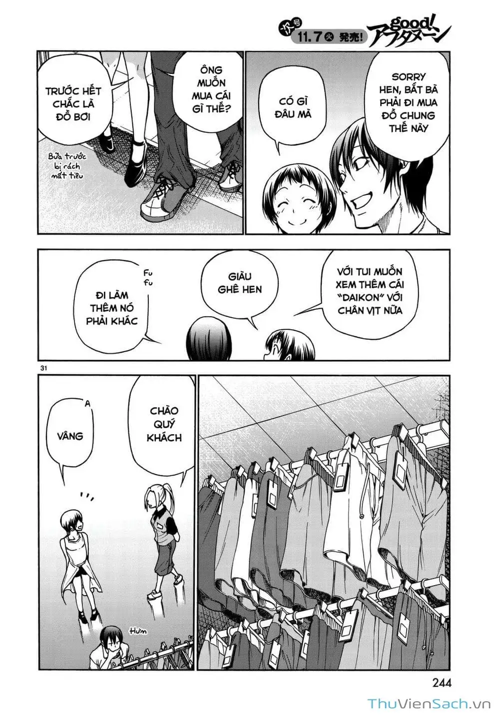 Truyện Tranh Cô Gái Thích Lặn - Grand Blue trang 3