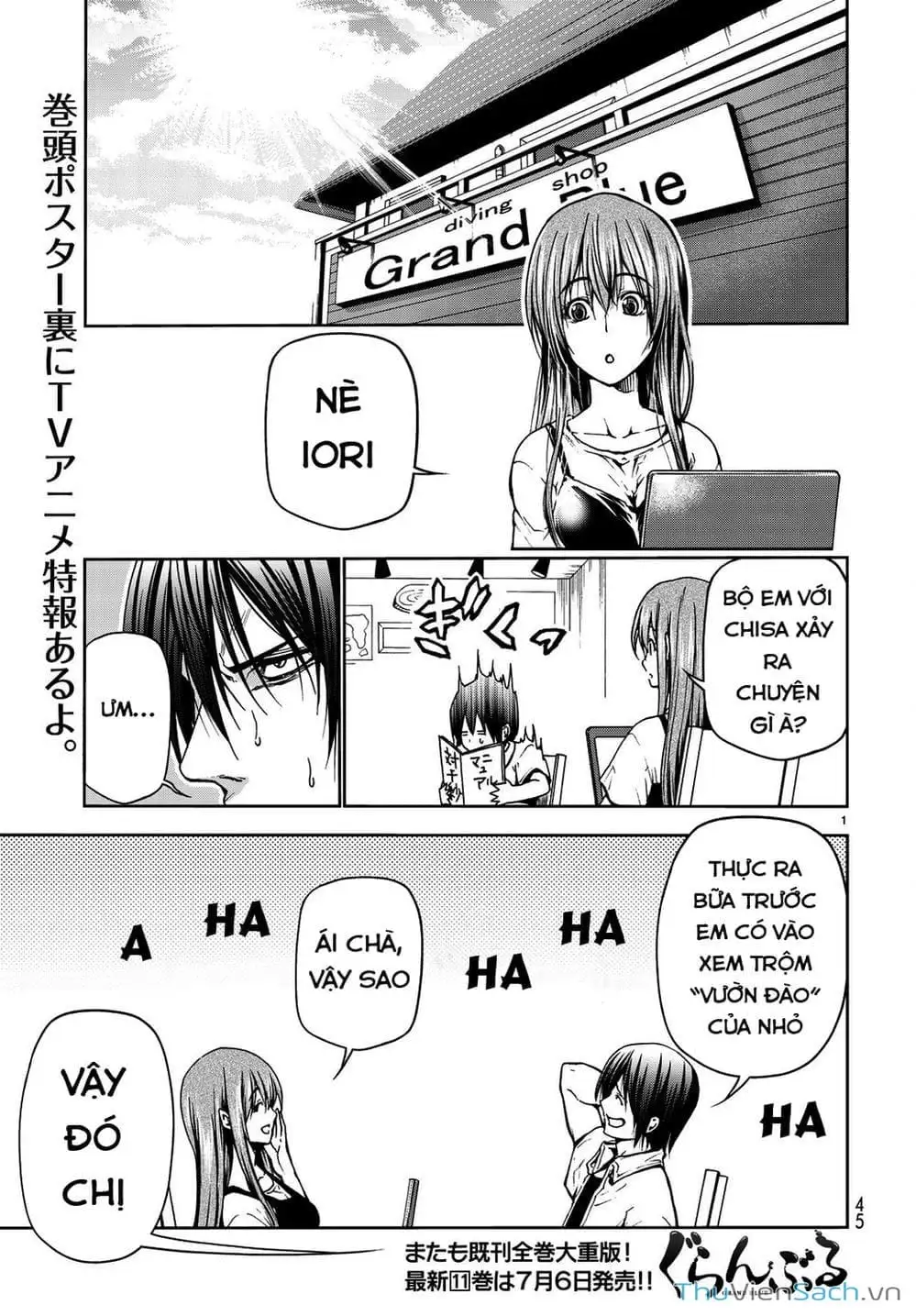 Truyện Tranh Cô Gái Thích Lặn - Grand Blue trang 3