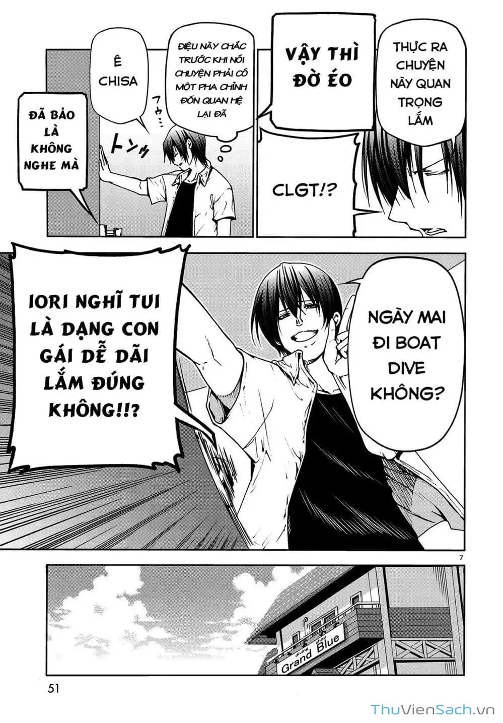 Truyện Tranh Cô Gái Thích Lặn - Grand Blue trang 3