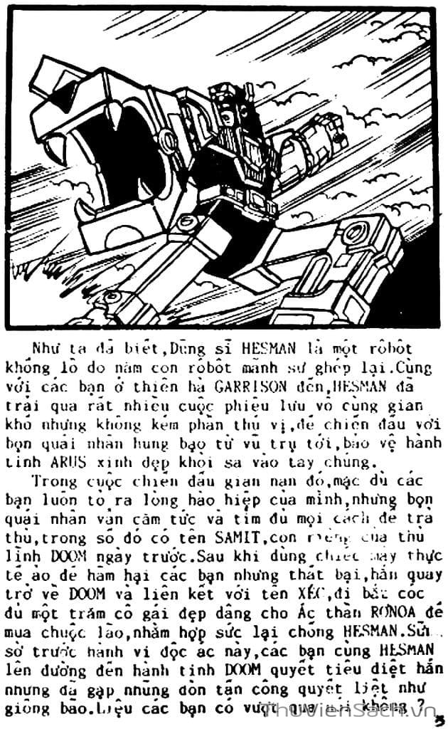 Truyện Tranh Dũng Sĩ Hesman trang 4
