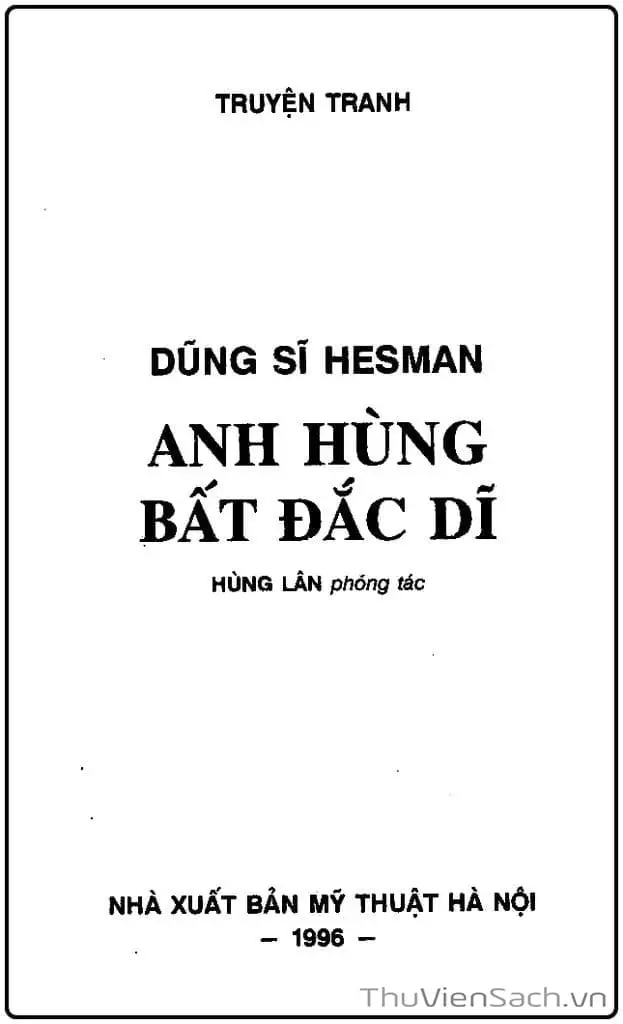 Truyện Tranh Dũng Sĩ Hesman trang 4