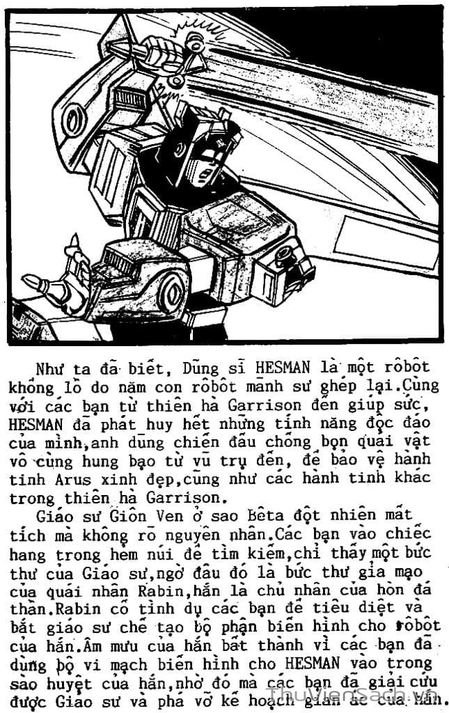 Truyện Tranh Dũng Sĩ Hesman trang 4