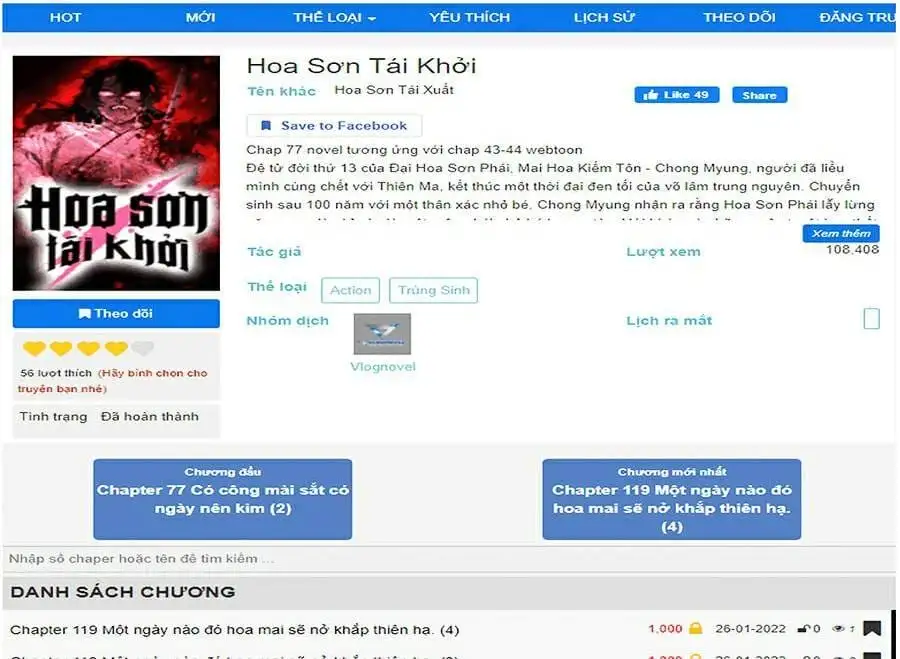 Truyện Tranh Hoa Sơn Tái Khởi trang 6