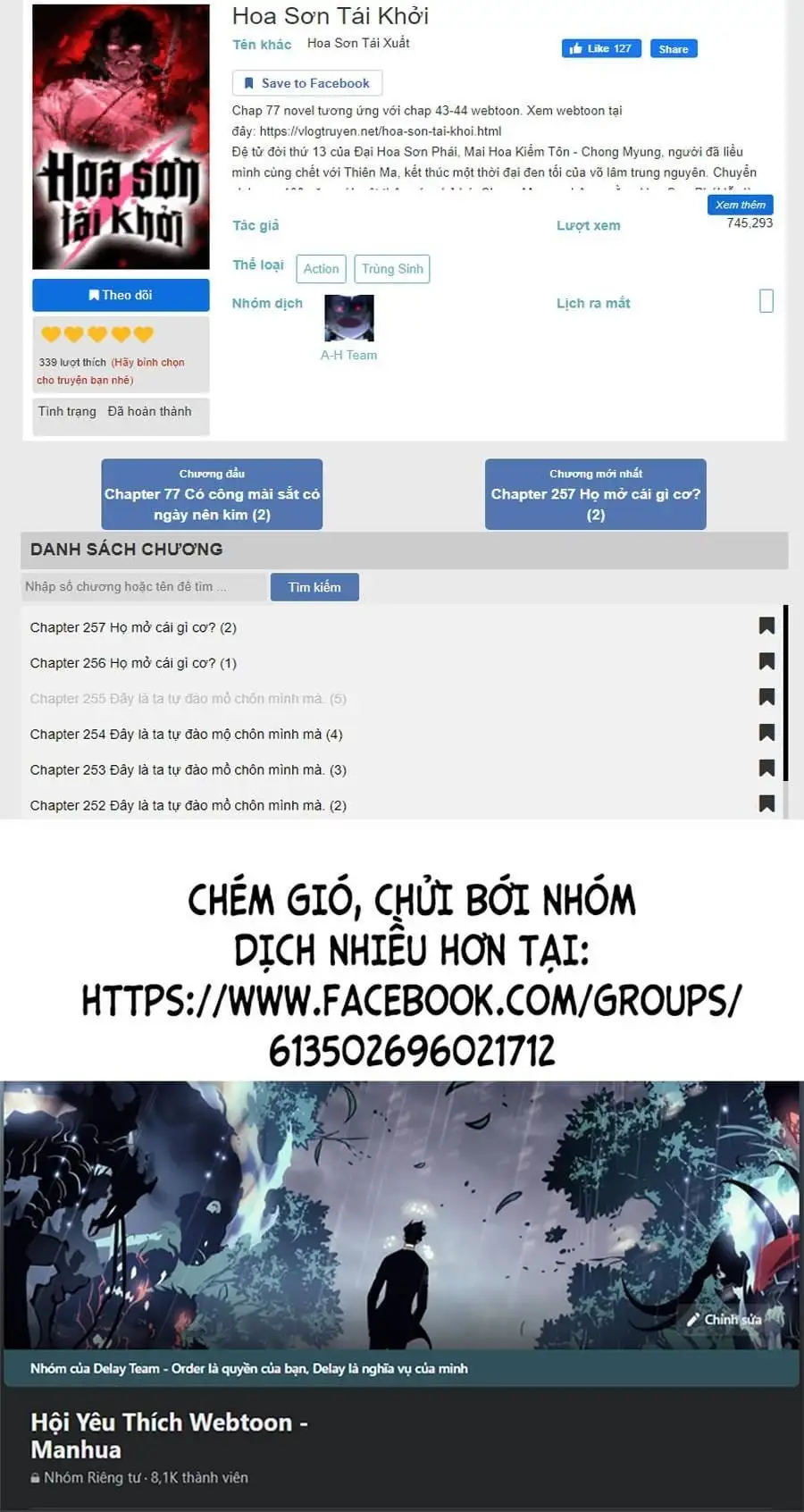 Truyện Tranh Hoa Sơn Tái Khởi trang 6