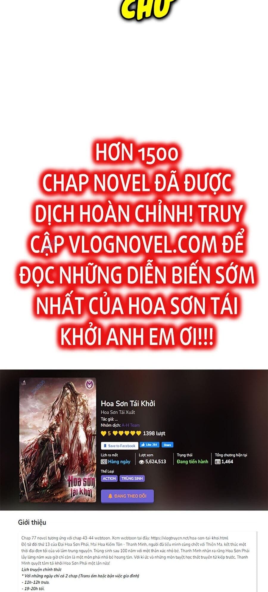 Truyện Tranh Hoa Sơn Tái Khởi trang 6