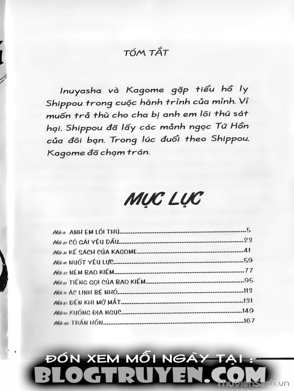 Truyện Tranh Khuyển Dạ Xoa - Inuyasha trang 5