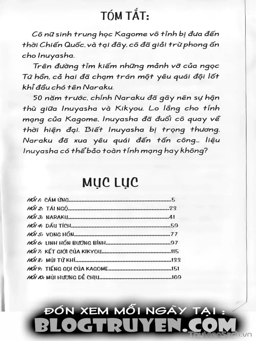 Truyện Tranh Khuyển Dạ Xoa - Inuyasha trang 5