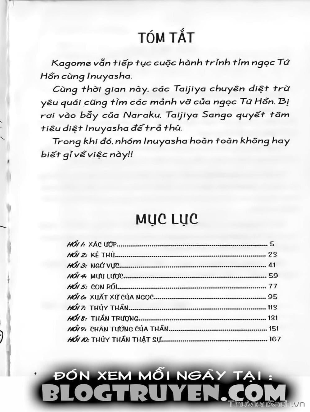 Truyện Tranh Khuyển Dạ Xoa - Inuyasha trang 5