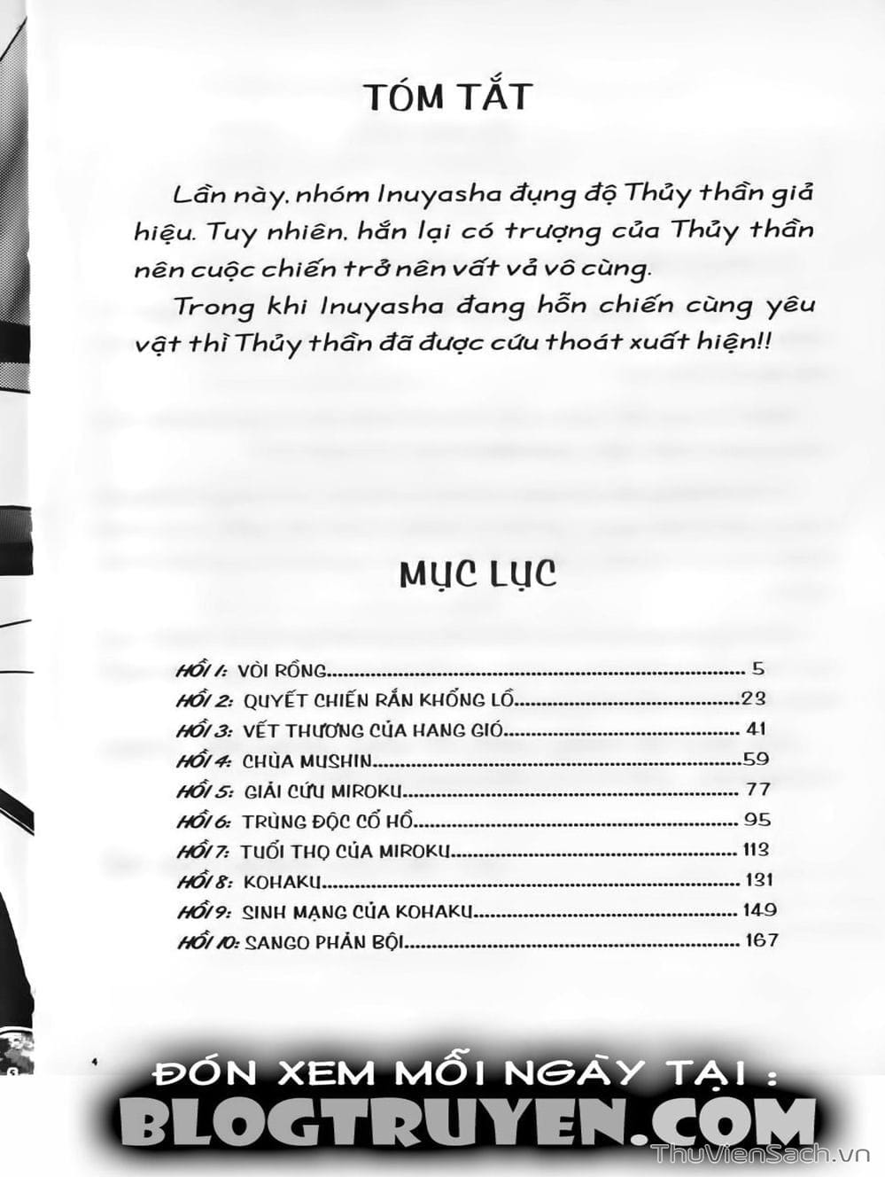 Truyện Tranh Khuyển Dạ Xoa - Inuyasha trang 5