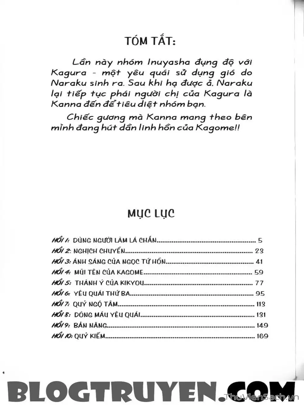 Truyện Tranh Khuyển Dạ Xoa - Inuyasha trang 5