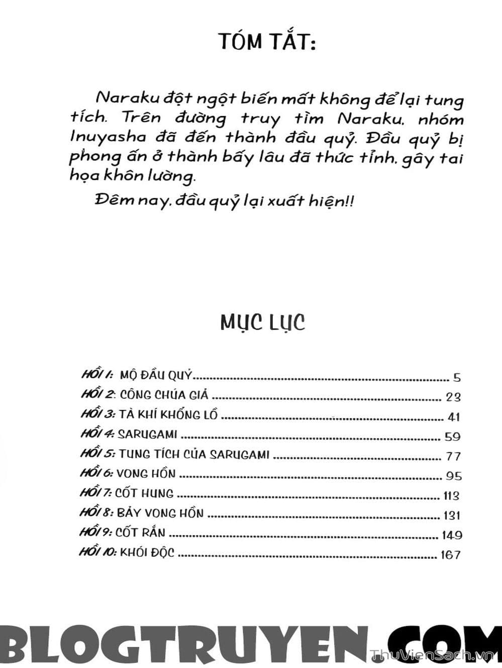 Truyện Tranh Khuyển Dạ Xoa - Inuyasha trang 5